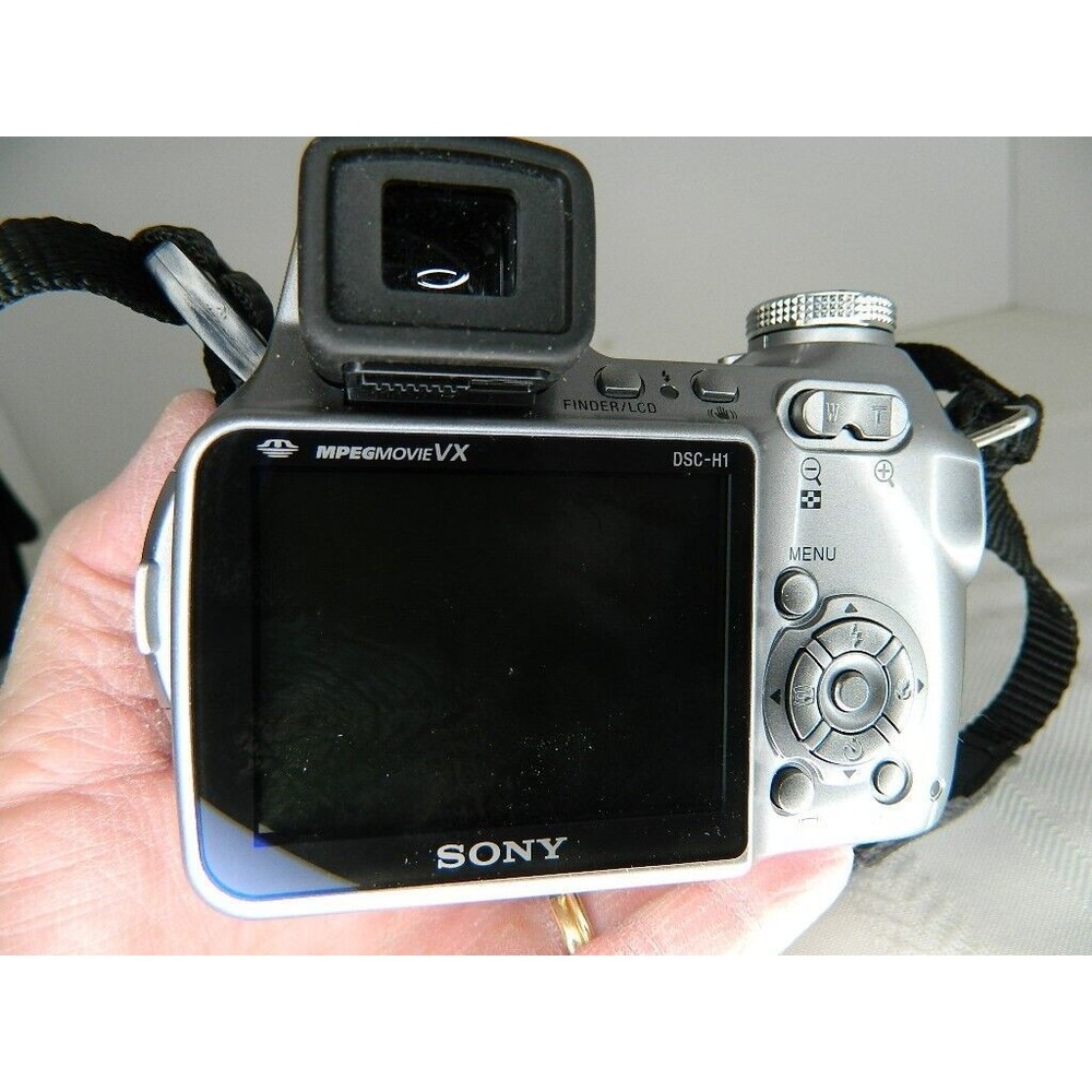Sony Cybershot Super Steady Shot DCS-H1 5.1MP 12X Optical Zoom w/Case & USB Cord - Picture 12 of 16